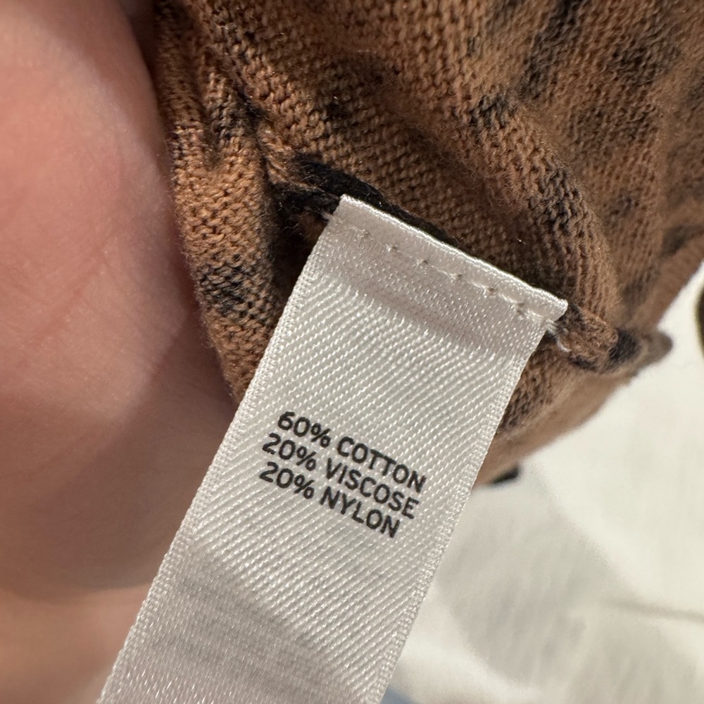 14th & Union Animal Print Button-Up‎ Sweater - Picture 4 of 5
